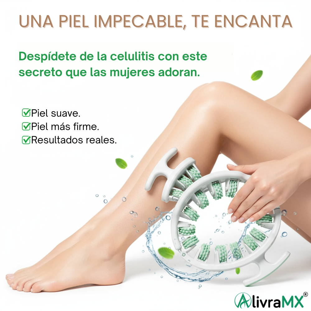 Rodillo de masaje anticelulítico, tejidos profundos - AlivraMX™