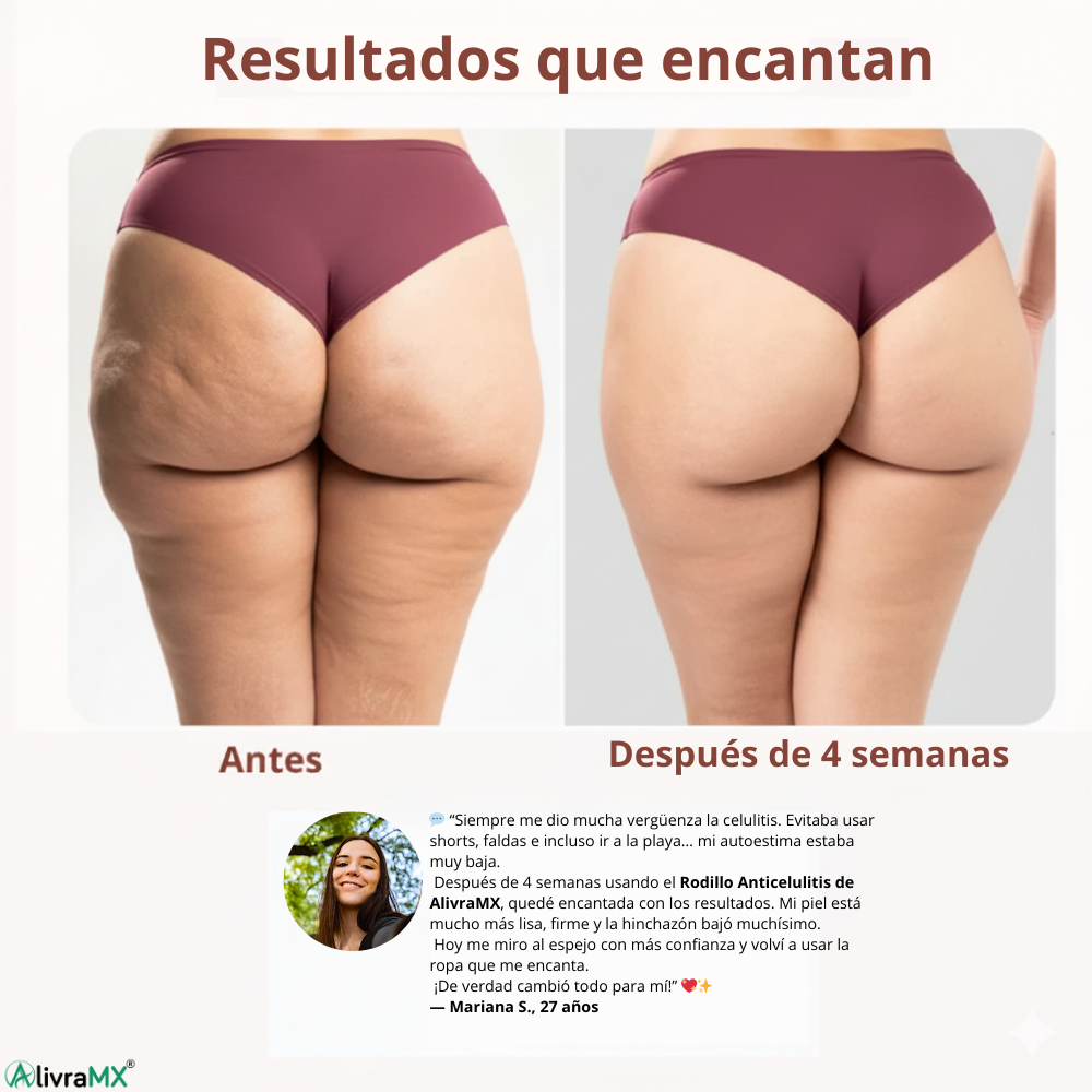 Rodillo de masaje anticelulítico, tejidos profundos - AlivraMX™