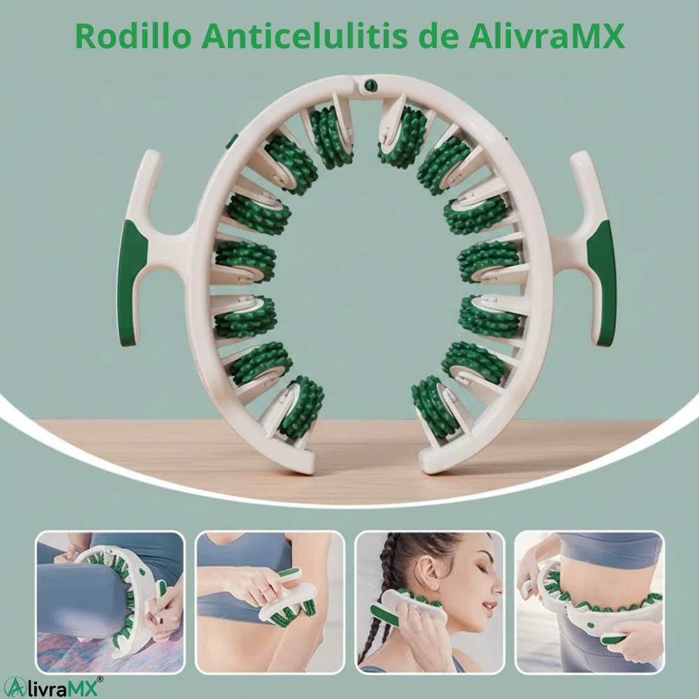 Rodillo de masaje anticelulítico, tejidos profundos - AlivraMX™