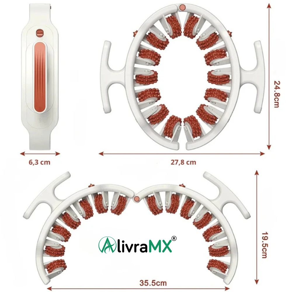 Rodillo de masaje anticelulítico, tejidos profundos - AlivraMX™